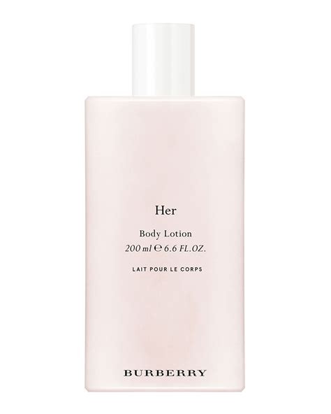 burberry her body lotion.